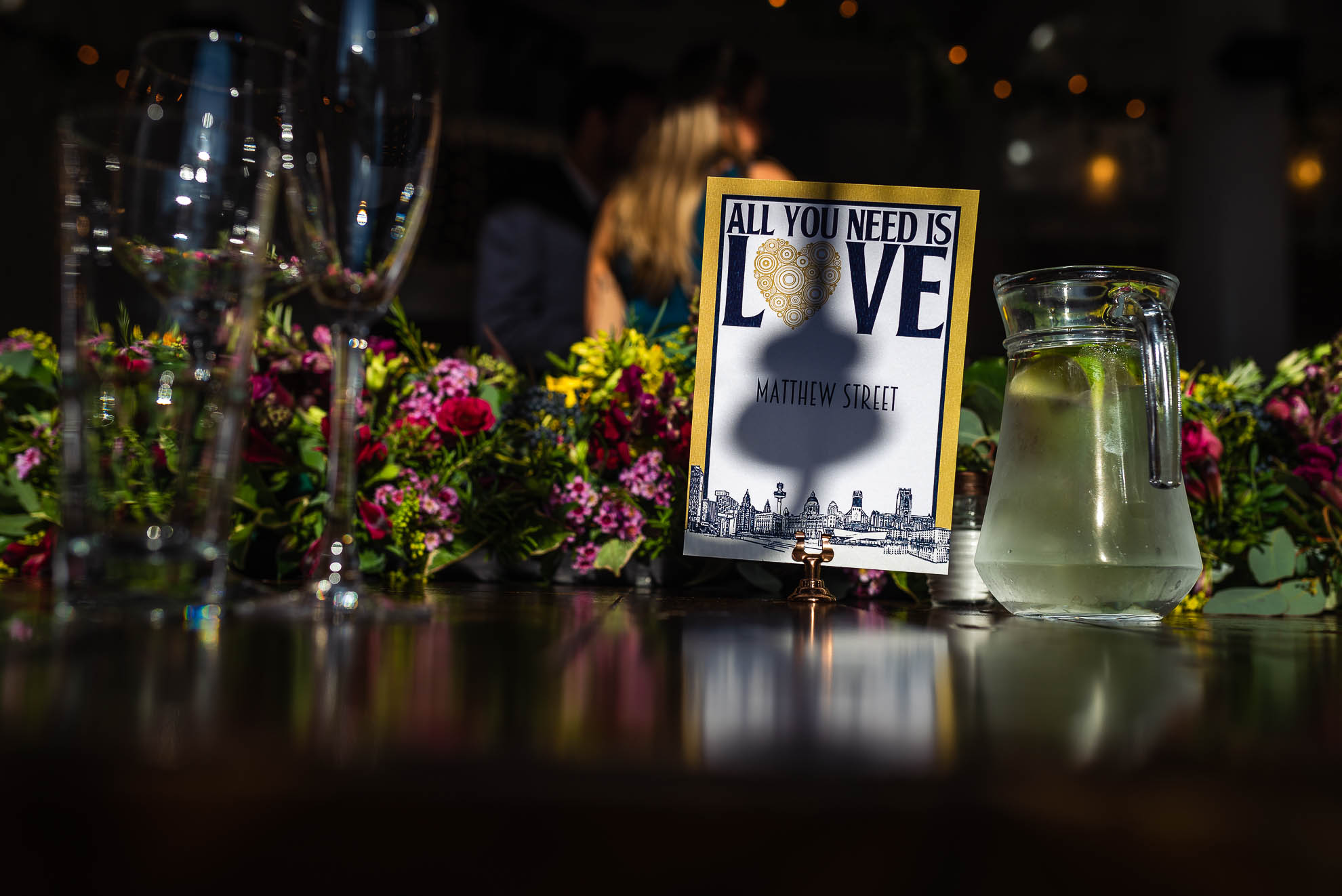 All you need is love table placeholder