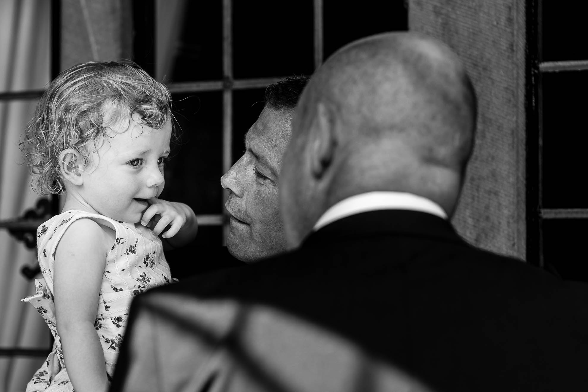 Best man with his little girl