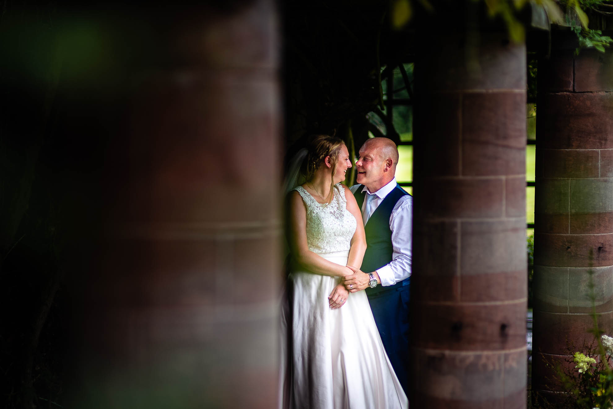 Bride and groom portrait