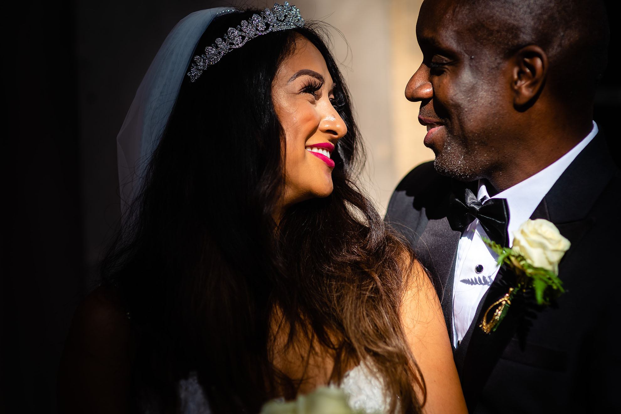 Bride and groom portrait