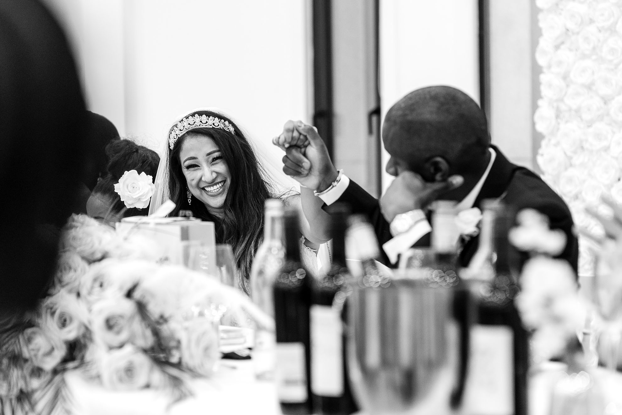 Bride reacts to best mans speech