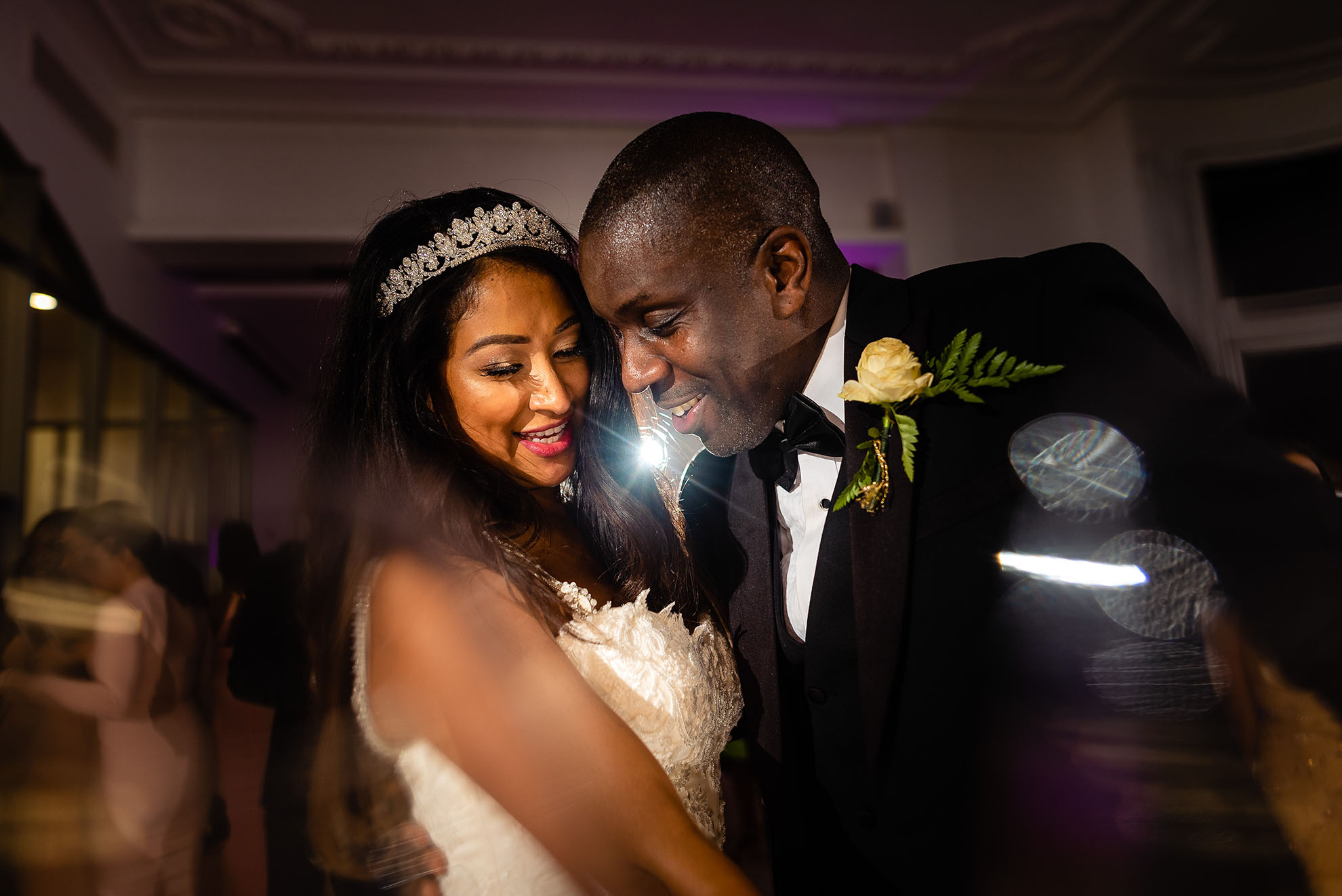 Bride and groom first dance