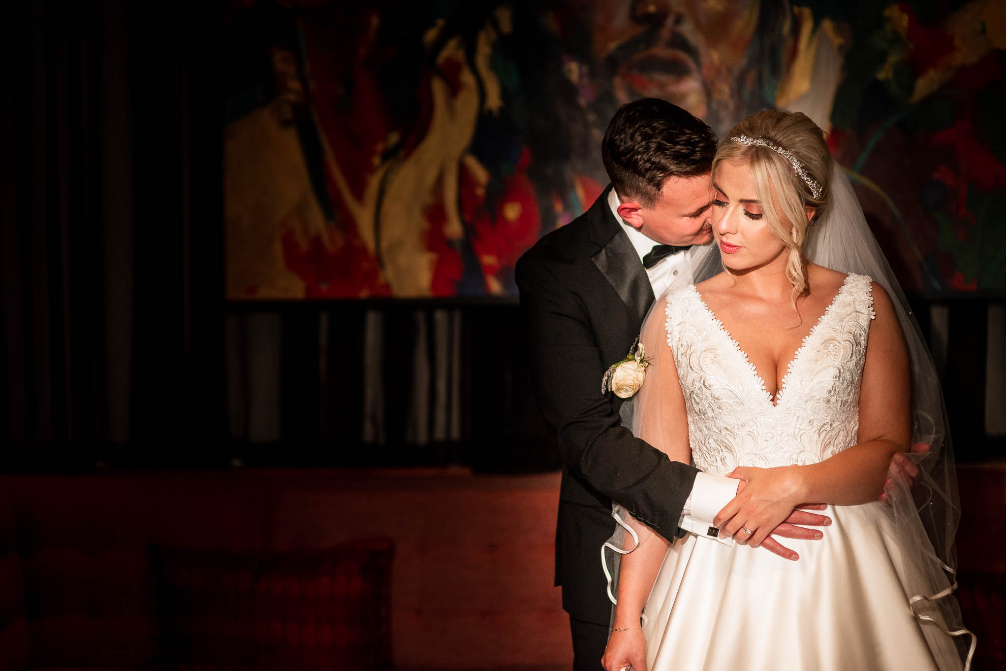 Bride and groom portrait