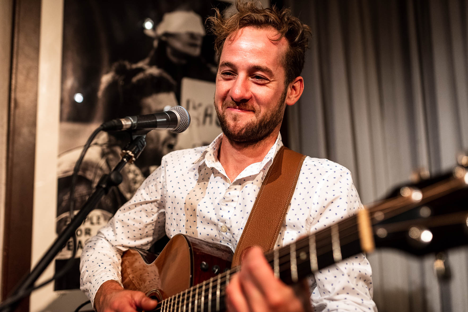 Musician singing 