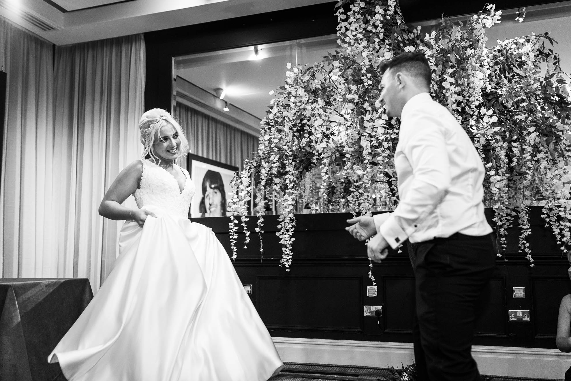 Bride and groom first dance