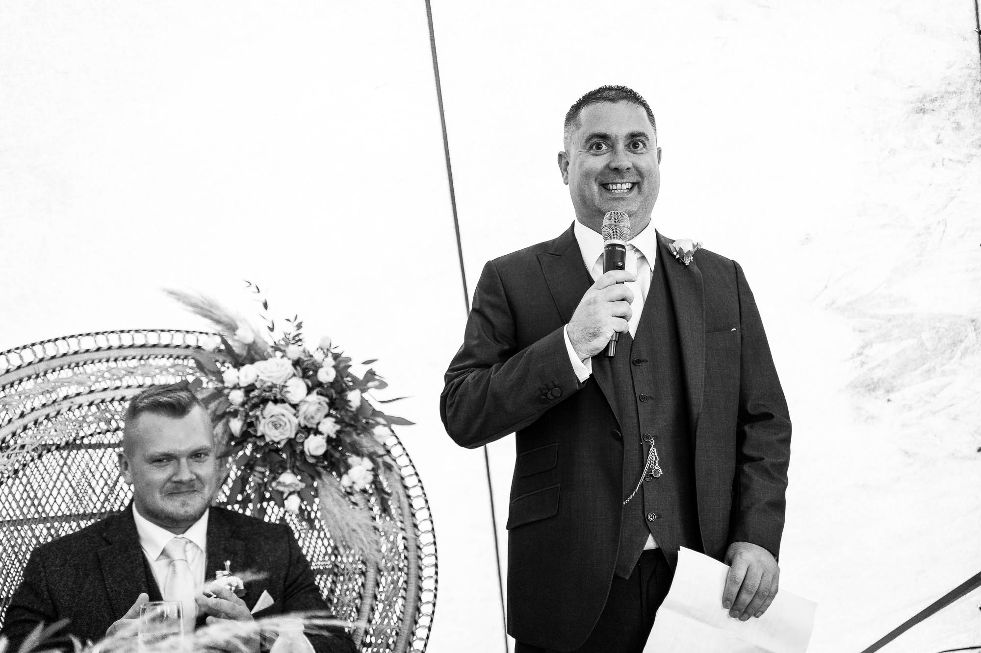 Fathe rof the bride gives speech