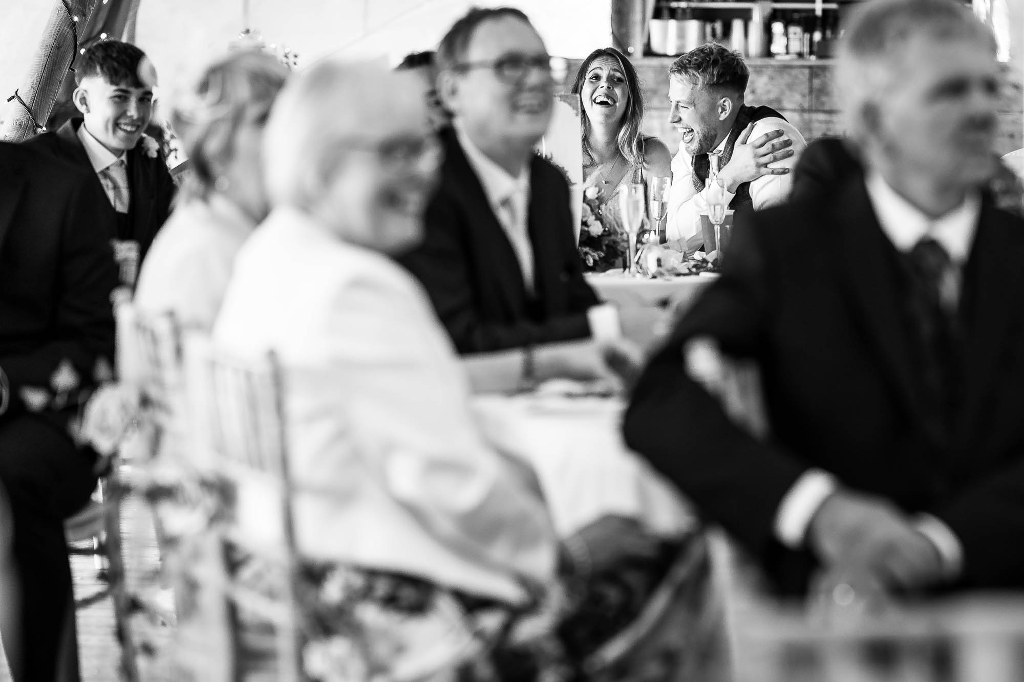 Guests enjoy the speeches