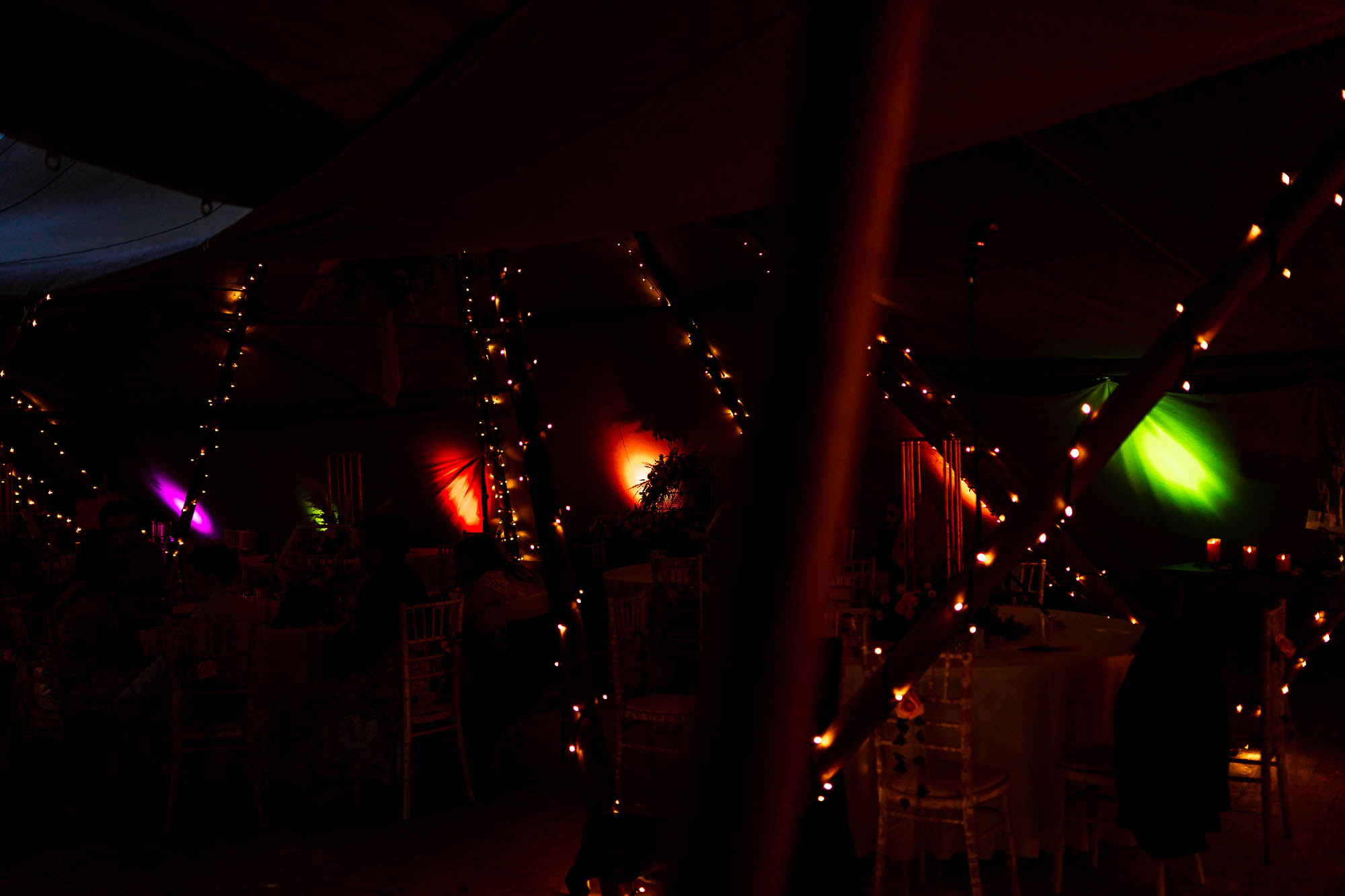 Interior of Betty's Tipi Inglenook Farm
