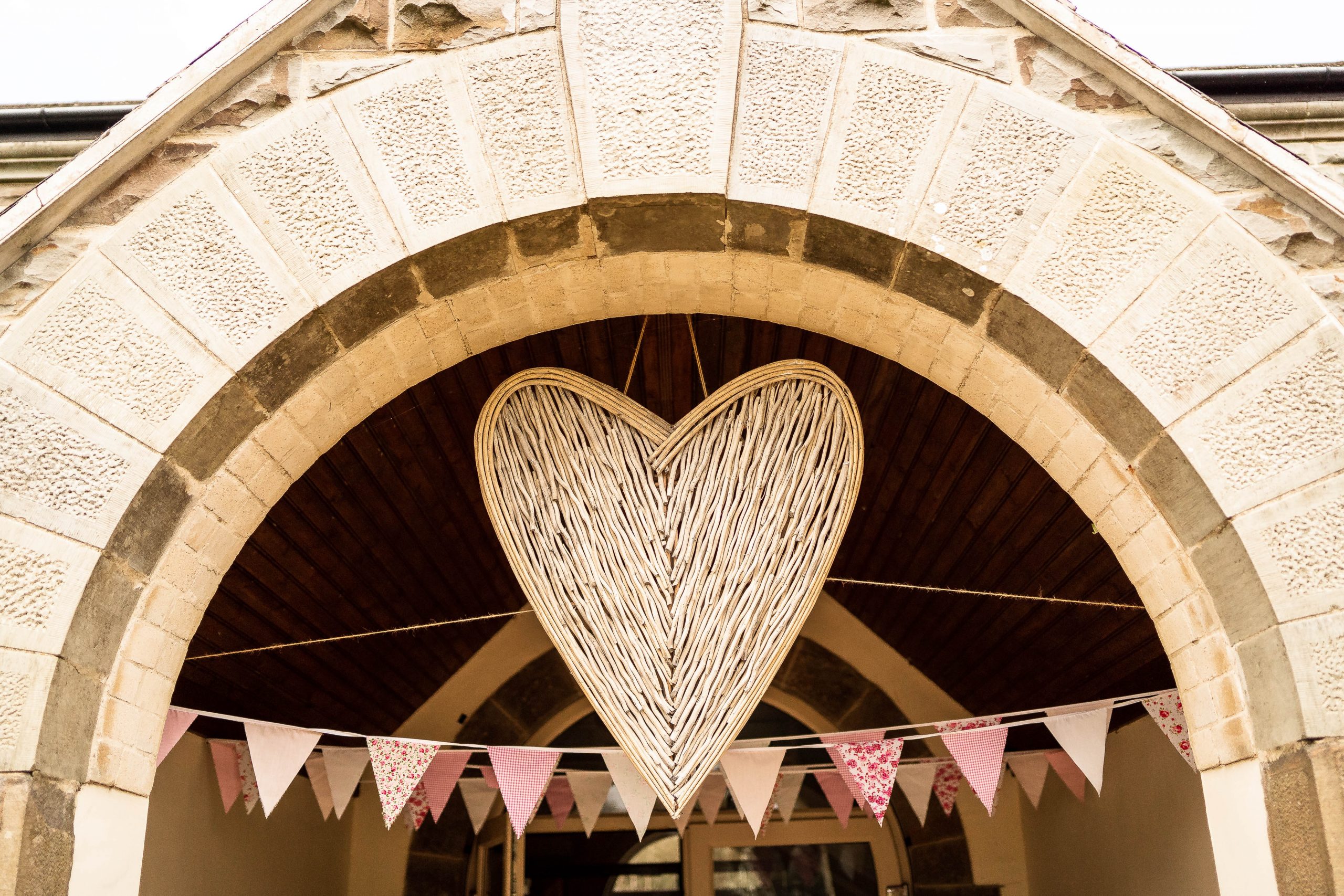 Wedding decorations at Darwin Hall