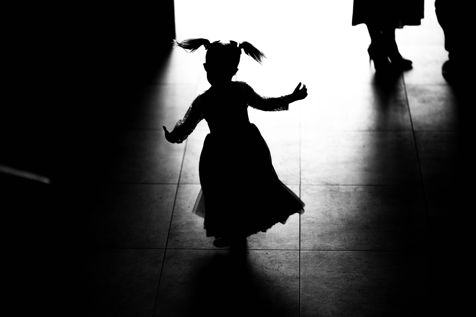 Flower girl dancing