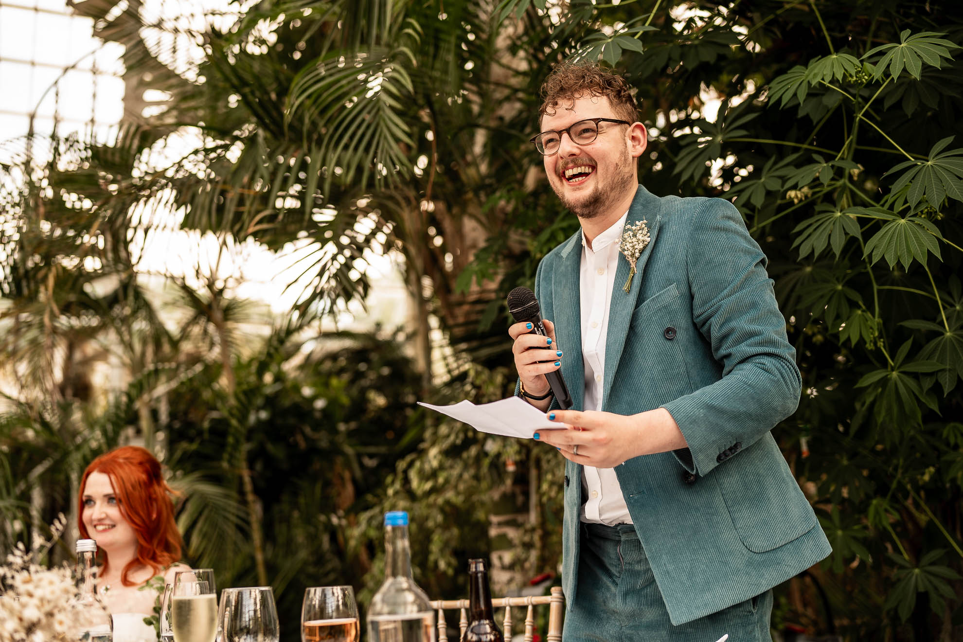 Groom gives his speech