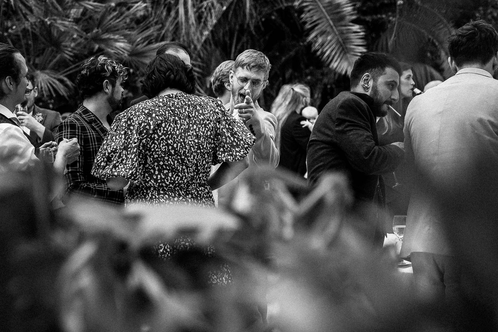 Best man looking at camera