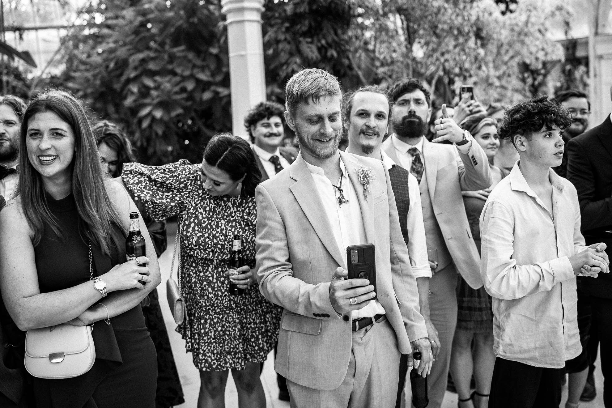 Guests watch the first dance